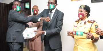 Brokers Donates Face Masks To LASTMA