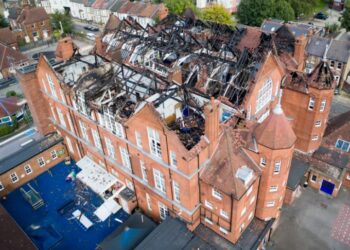 England School Blaze