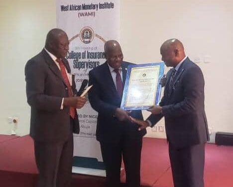 NAICOM Boss Gets Award For Pioneering Take-off Of Sub-regional College Of Insurance