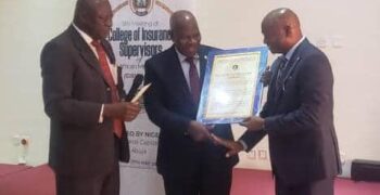 NAICOM Boss Gets Award For Pioneering Take-off Of Sub-regional College Of Insurance