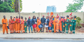 Sovereign Trust Displays Love Cares To Lagos Waste Managers