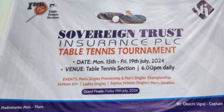 Sovereign Trust Sponsored Table Tennis Blitz At Ikoyi Club Begins Next Week