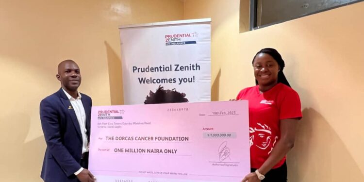 Cancer Fight:  Prudential Zenith Life Insurance Donates N1m to Support Children Battling Cancer in LUTH